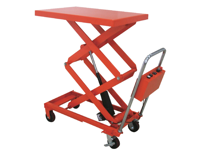 雙剪式電動(dòng)推桿平臺(tái)車